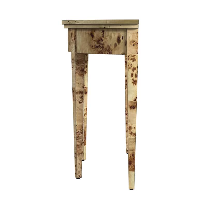 Hampton Demilune Burl 36" Console Table