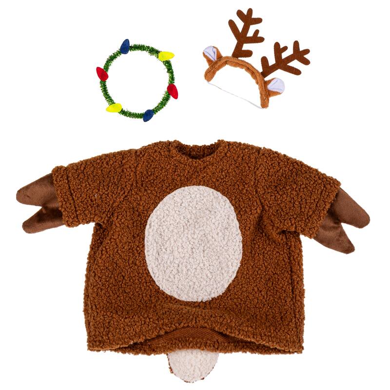 Porch Goose Outfit for Garden Statue - Reindeer