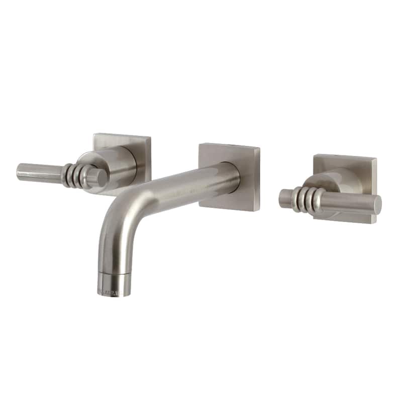 Kingston Brass Milano Two-Handle 3-Hole Wall Mount Bathroom Faucet