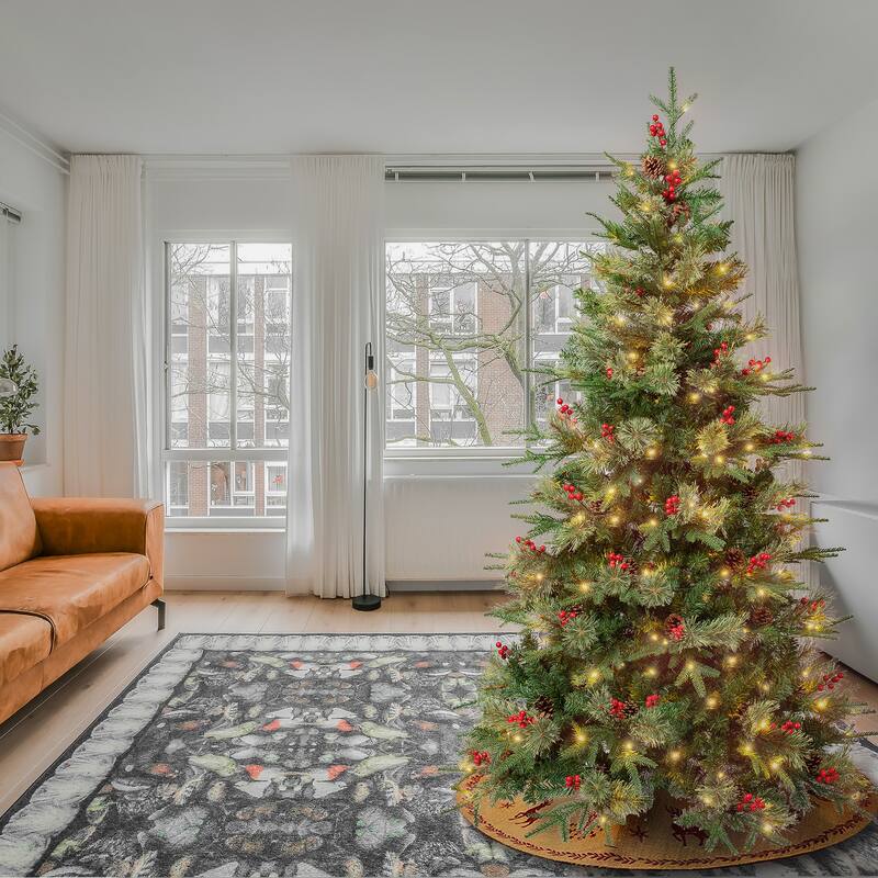 National Tree Company 6 ft. Virginia Pine Tree with LED Lights - 6 Foot