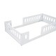 preview thumbnail 11 of 11, Soild Wood Twin Size Platform Bed with Guardrail and Semi-enclosed Fence