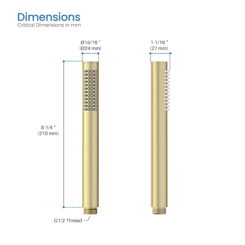 Circular Metal Handheld Shower Head