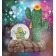 preview thumbnail 5 of 5, CoTa Global Cactus Snow Globe Figurine with Sparkling Glitter - 45mm - 3.5″Lx2″Wx4.3″H