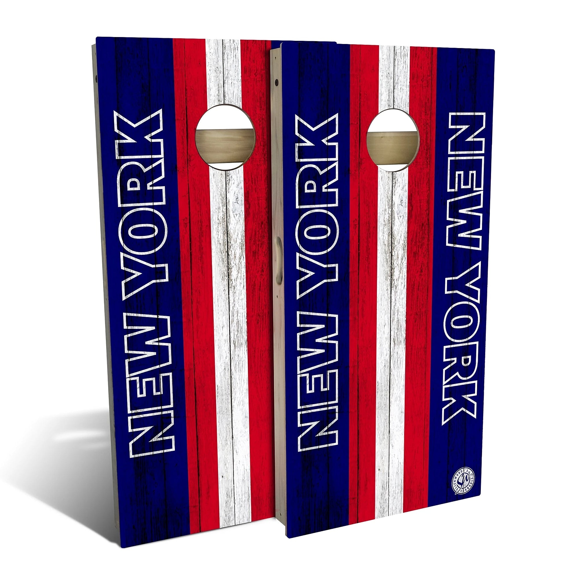New York Football Outdoor Cornhole Board Set