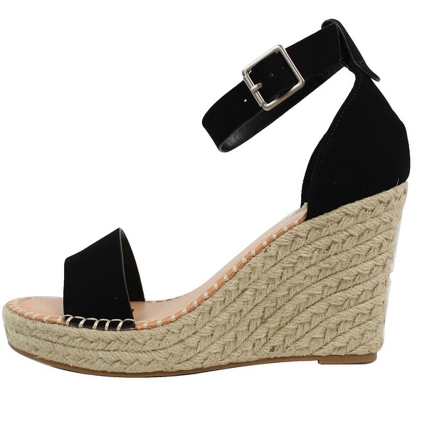 soda women's open toe halter ankle strap espadrille sandal