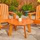 preview thumbnail 3 of 52, Elm Plus Outdoor Patio HDPE Round Coffee Table Side End Table