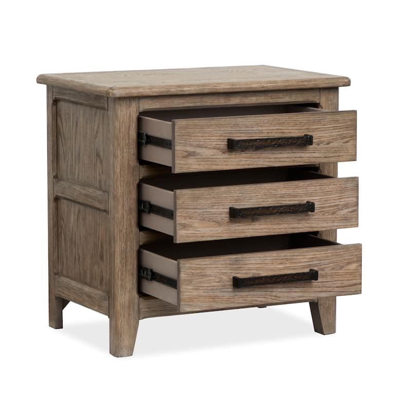 Magnussen Home Claremont Smokey Taupe Drawer Nightstand