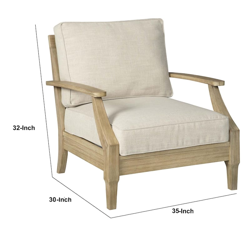 Brown/Beige Fabric Upholstered Wood Frame Dining Chair, Sturdy Dining Chair for Dining Rooms - 28.75