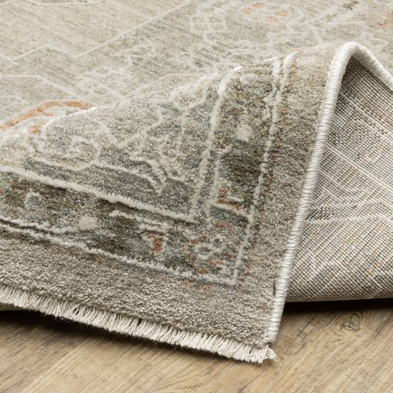 Kellan Global Medallion Beige/ Multi Area Rug