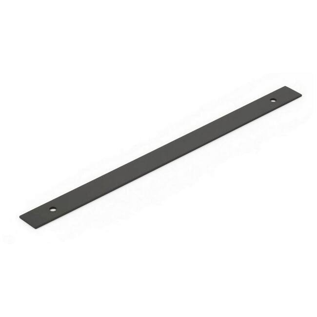 Schaub and Company Pub House Rectangular 12" Center to Center Solid - Matte Black