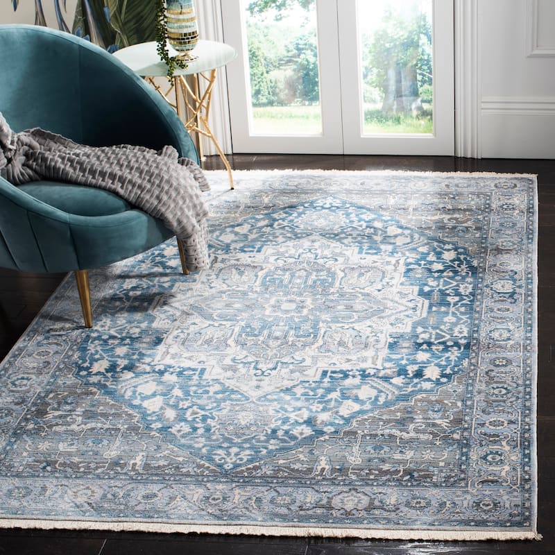 SAFAVIEH Vintage Persian Afag Vintage Oriental Rug - 3' x 5' - Charcoal/Blue