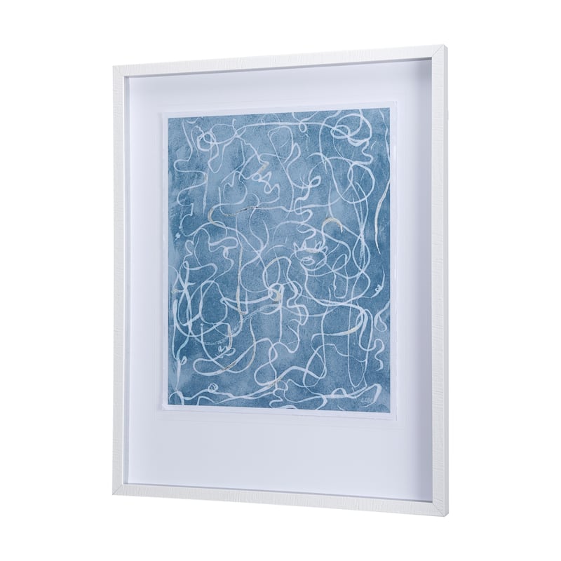 Thread Blue III Framed Art Print