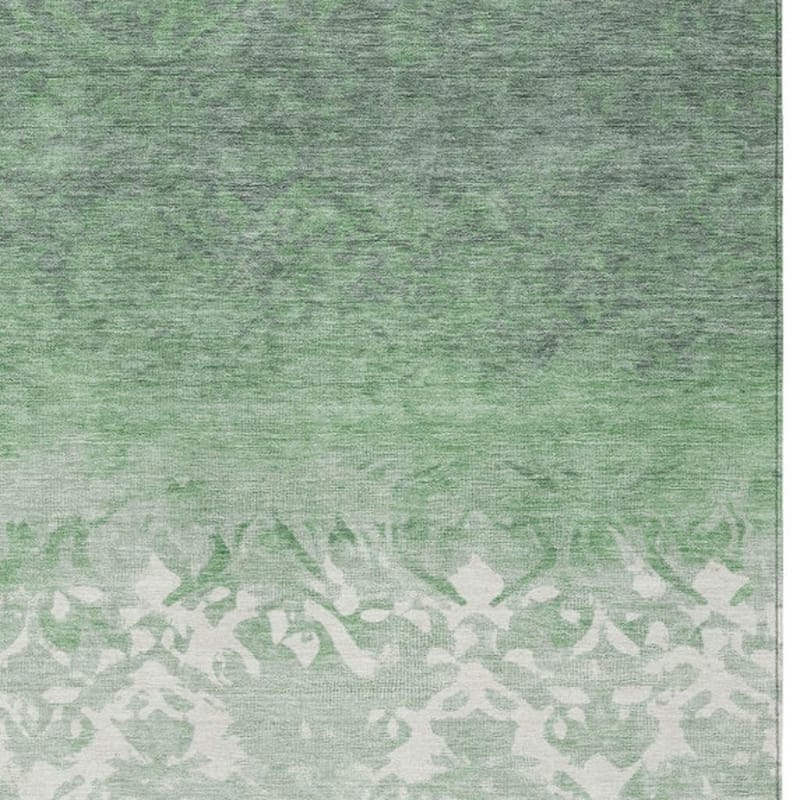 HomeRoots Damask Transitional Rectangle Outdoor Rug