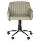 preview thumbnail 2 of 3, SAFAVIEH Office Grey Hilda Desk Chair - 23.6" x 25.2" x 31.1"
