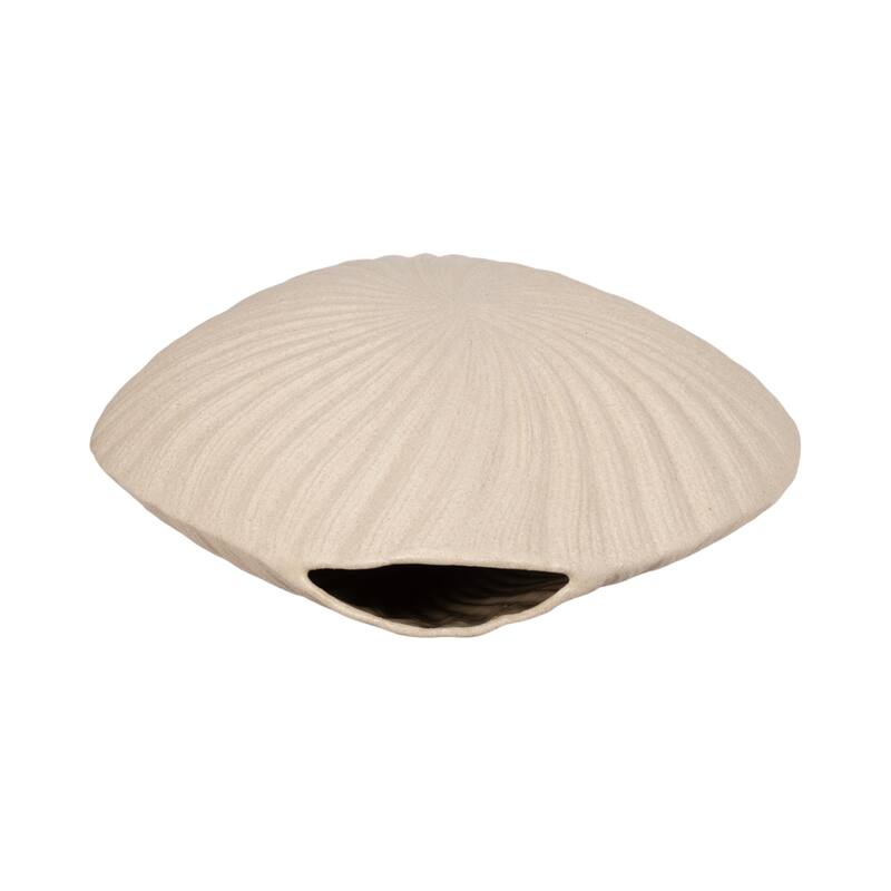 Sagebrook Home Ceramic Coastal Shell Vase