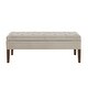 preview thumbnail 12 of 27, Tufted Bench with Storage, Solid Wooden Frame, 48"L X 18"W X 18.5"H