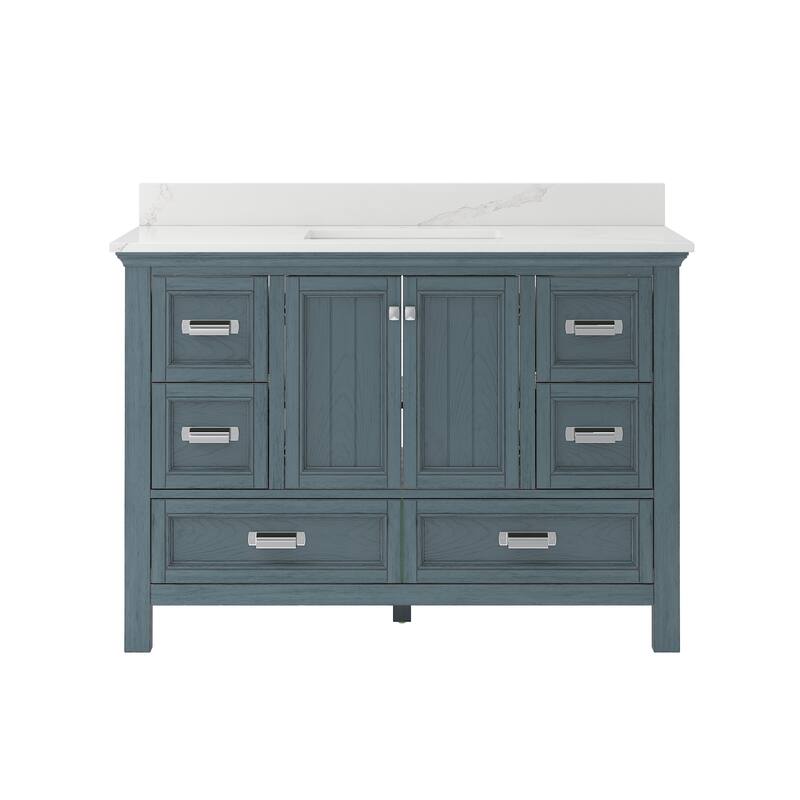 CRAFT + MAIN BAVT4922D-QCB Brantley 48" Free Standing Single Basin - Harbor Blue