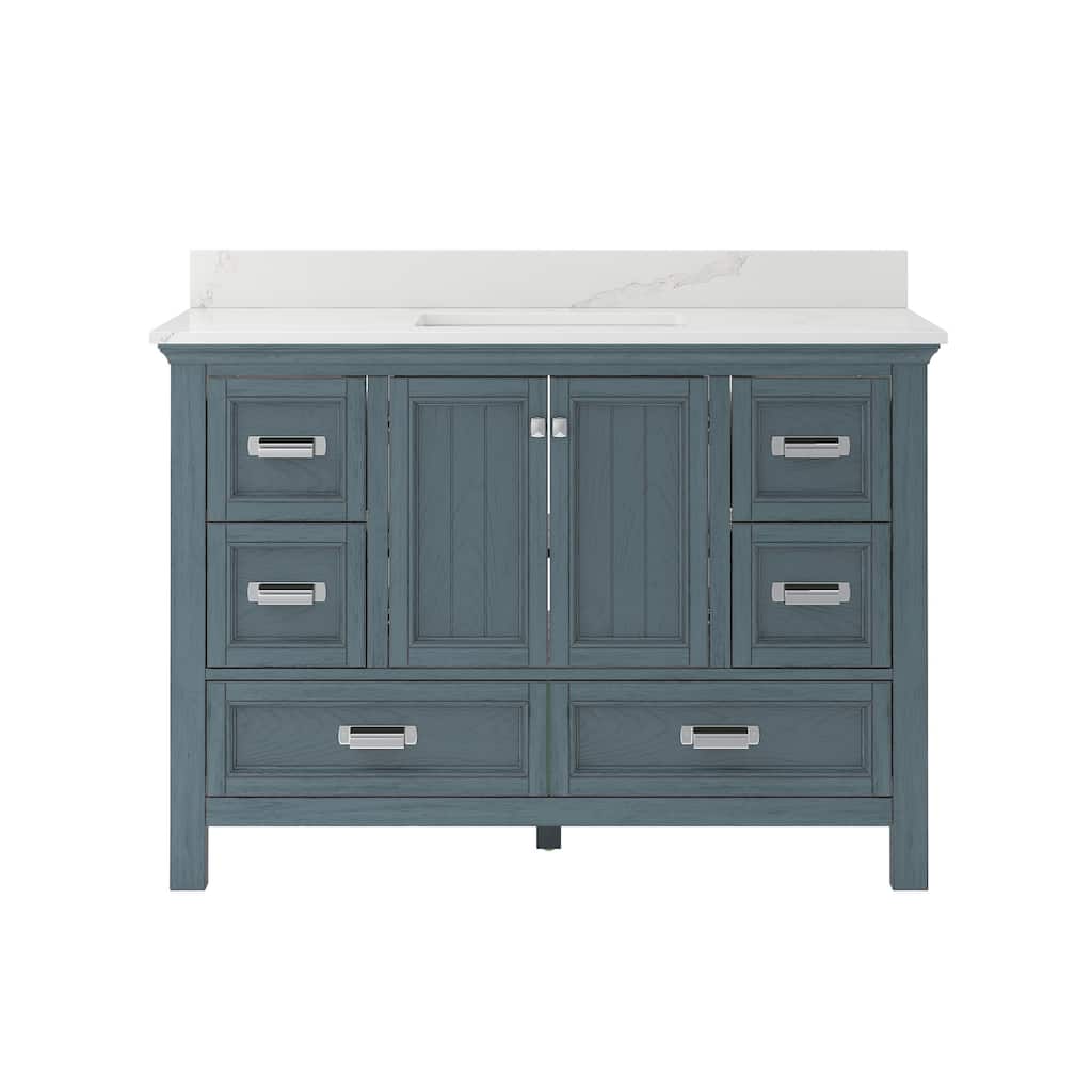 CRAFT + MAIN BAVT4922D-QCB Brantley 48" Free Standing Single Basin