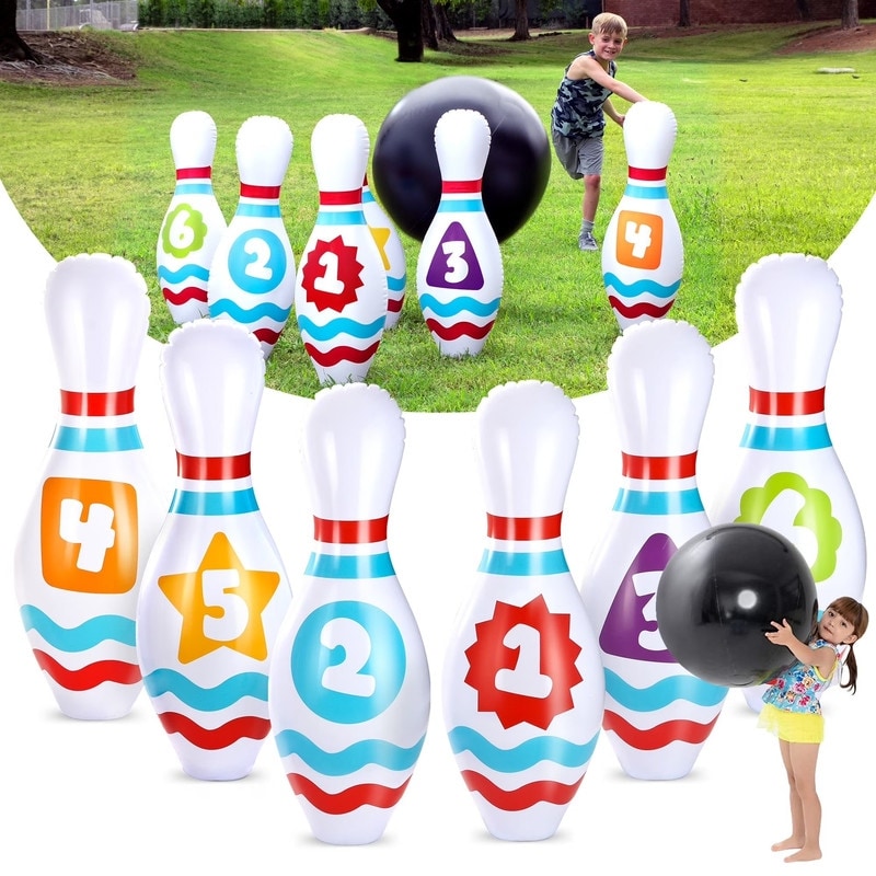 Giant Inflatable Bowling Set - Multicolor