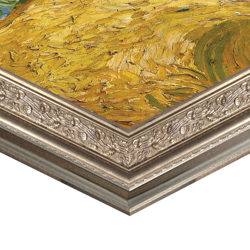 Masterpiece Art Gallery| Yellow Wheat and Cypresses by Vincent Van Gogh - Framed Canvas Art Print