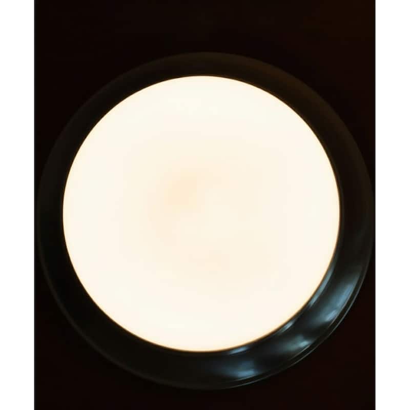 13"w 1-Light LED Flush Mount Ceiling Light Brushed Nickel Finish by RP Lighting