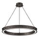 preview thumbnail 6 of 8, Fredrick Ramond FR41475 Althea 26" Wide LED Ring Chandelier Satin Black