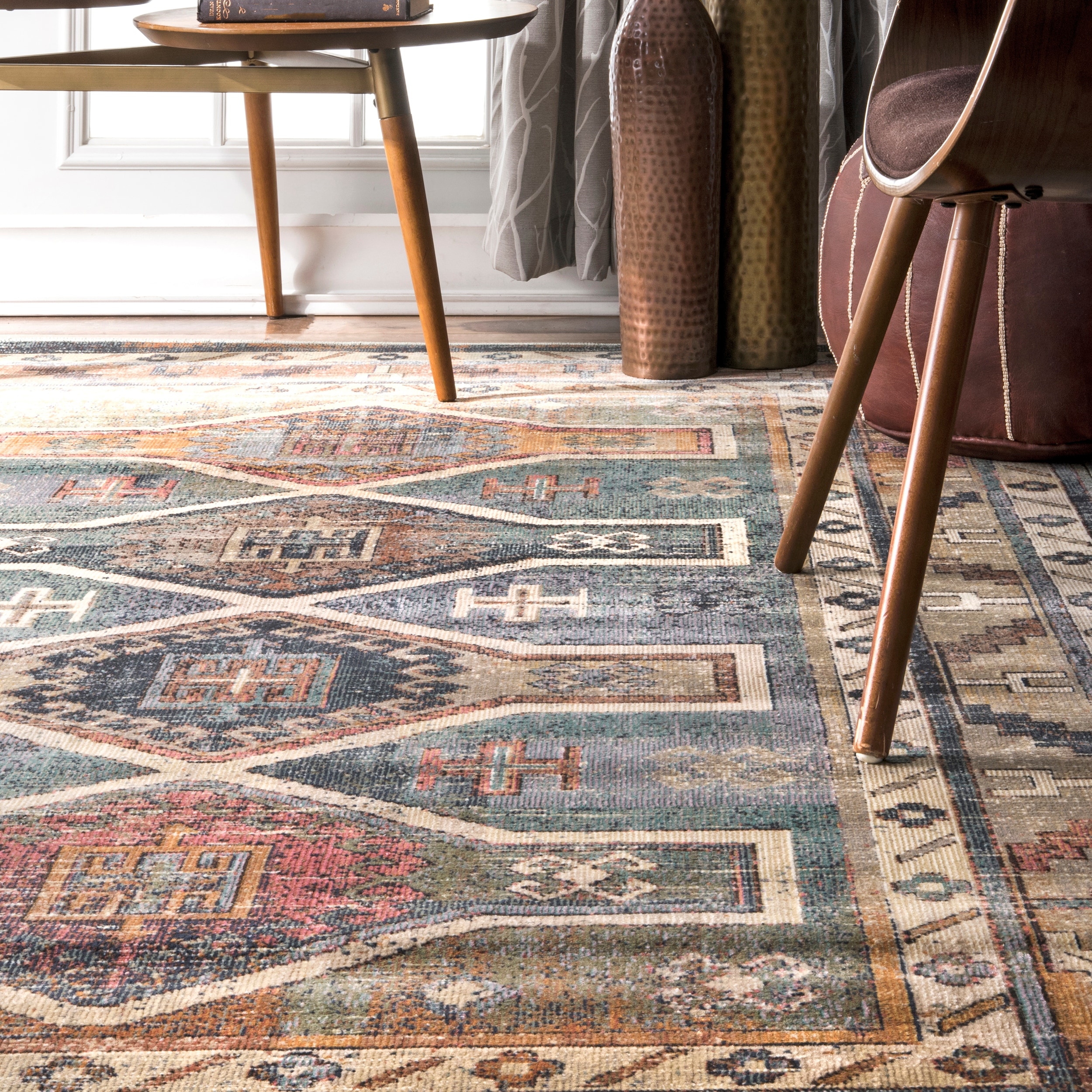 Details about   Large Blue Ethnic Carpet Runner Rugs Trellis Mat Aztec Budget Quality Modern Rug 