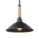 preview thumbnail 10 of 9, Golden Lighting Journey 1-light Pendant in Natural Black