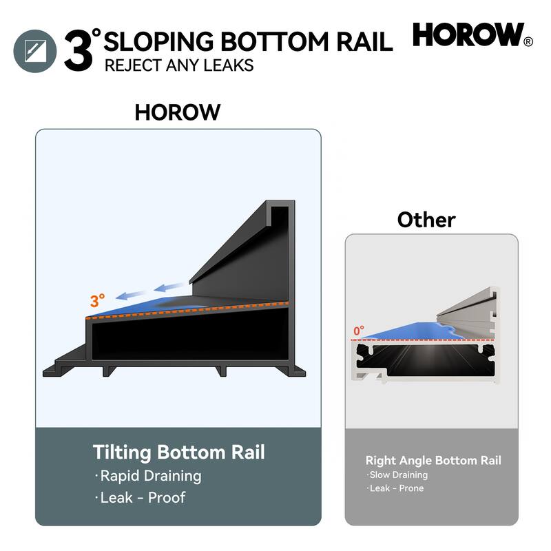 HOROW 44 to 48 Inch Wide 72 Inch High Double Sliding Semi Frameless Shower Door in Brushed Nickel with Clear Glass
