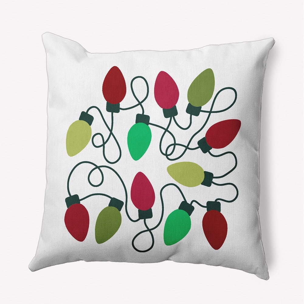 Christmas Lights Accent Pillow