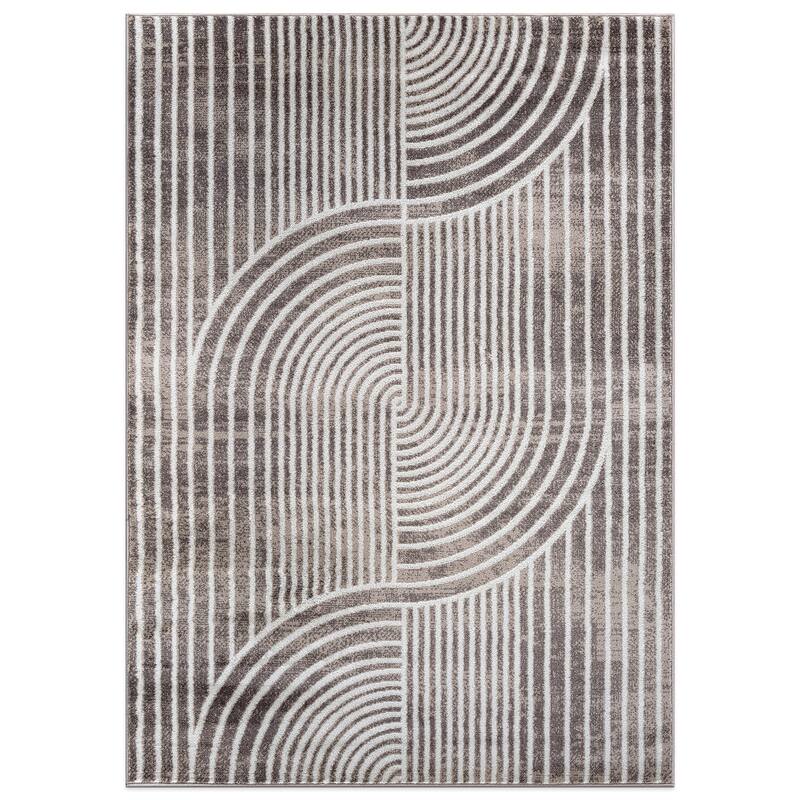 Contemporary Arch Knot Design Area Rug