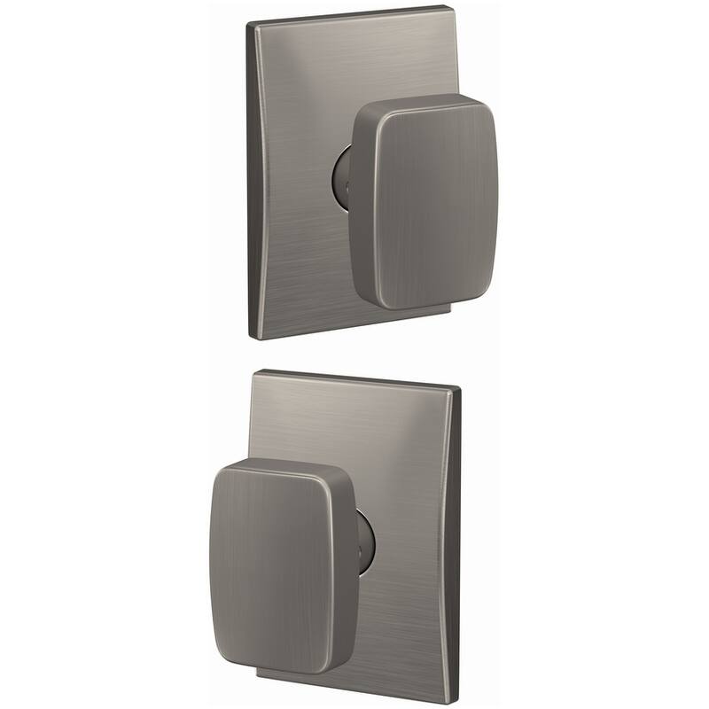 Schlage FC21-NIX-CEN Custom Nixon Passage or Privacy Door Knob Set