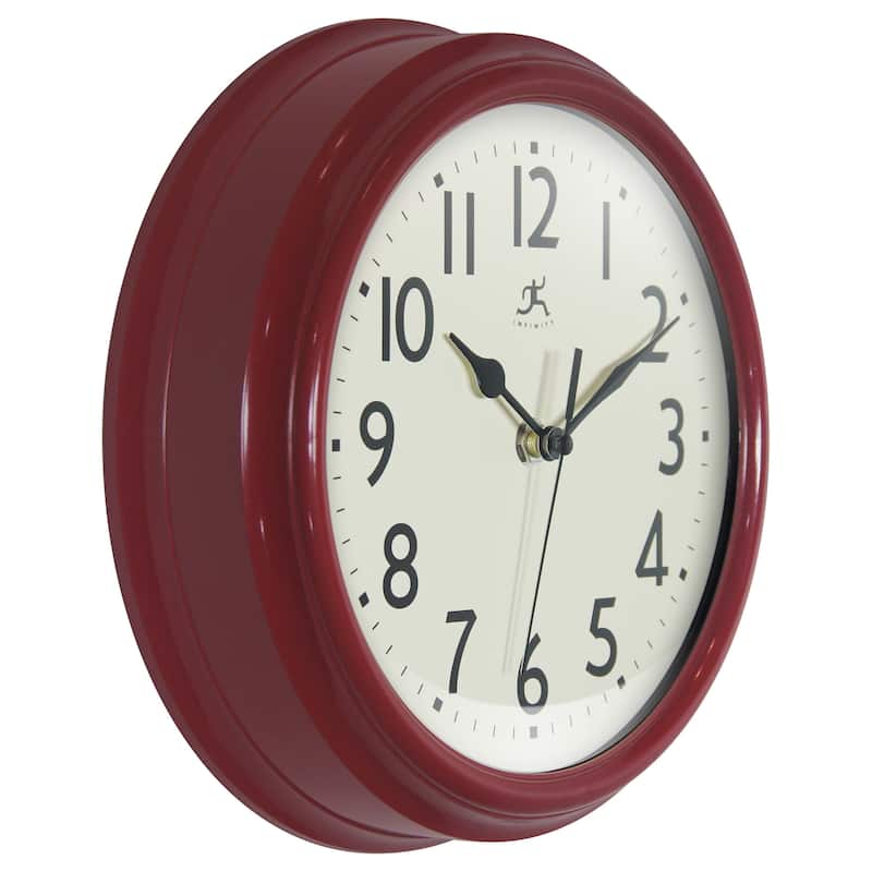 Nostalgic 9.5" Plastic Clock - 9.5 in.