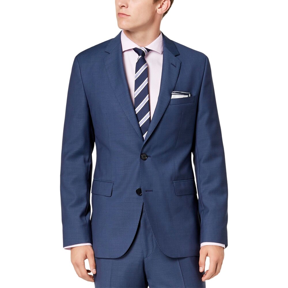 hugo boss bright blue suit