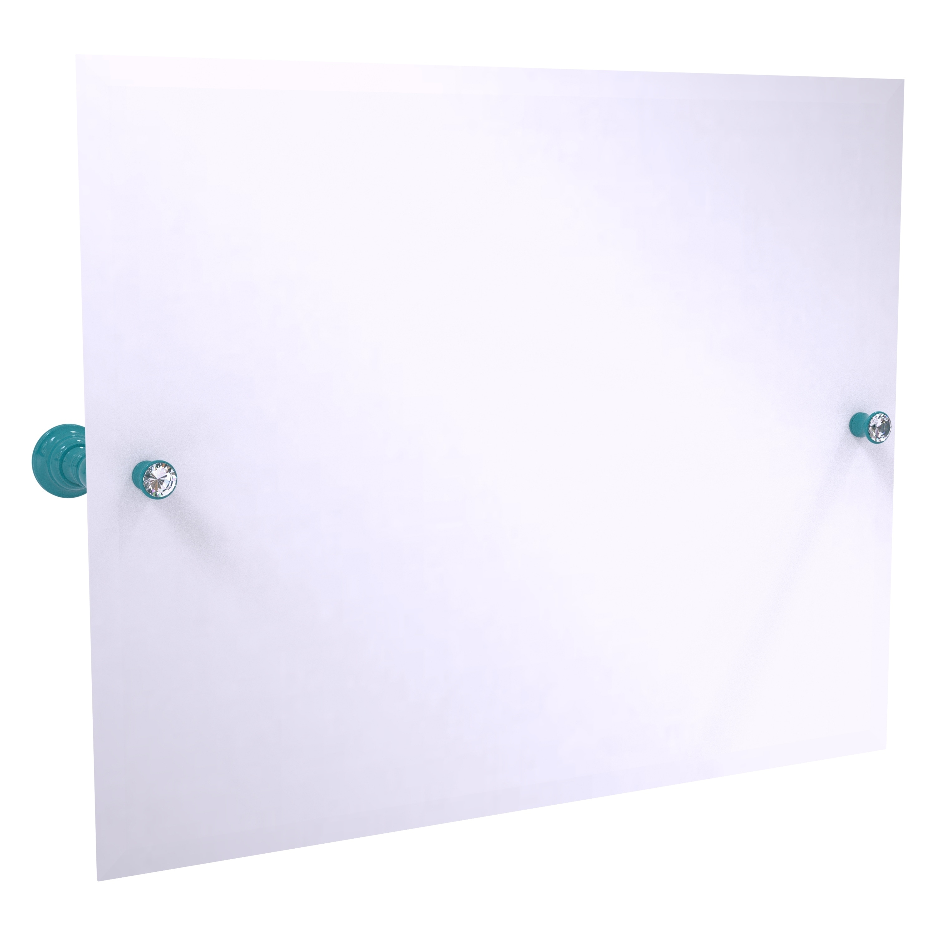 Allied Brass Carolina Crystal Collection Landscape Rectangular Tilt Mirror with Beveled Edge