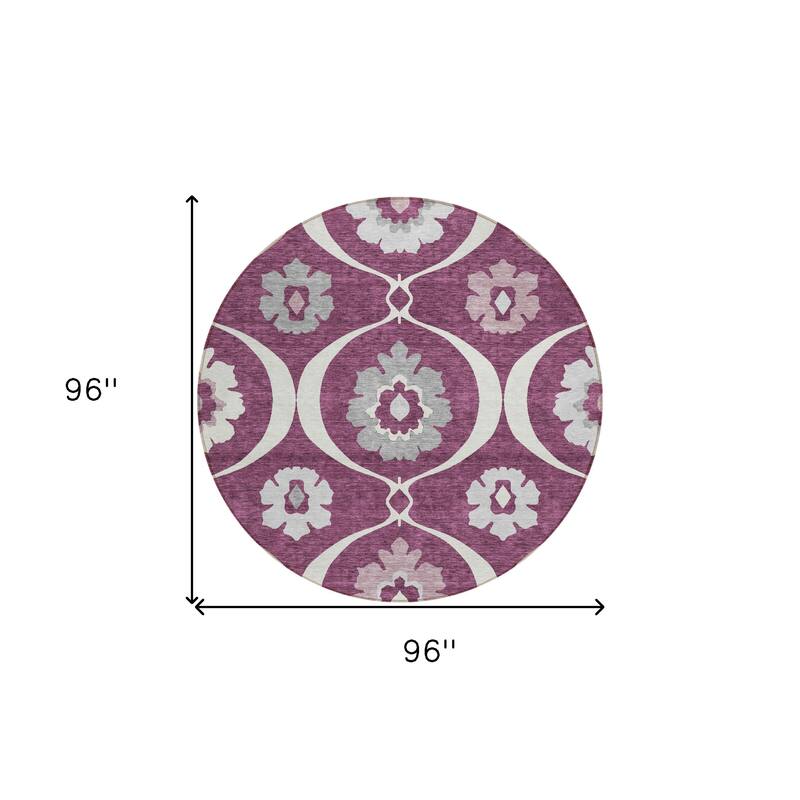 HomeRoots Medallion Transitional Rectangle Outdoor Rug