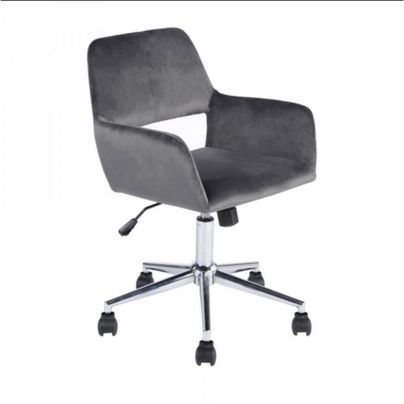 Homylin Modern Velvet Upholstered Task Chair with 360 Degree Swivel