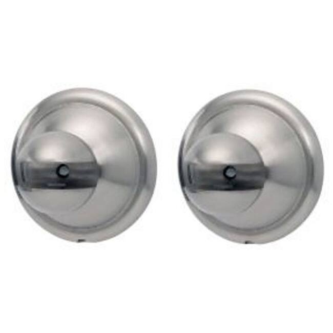 Alno Yale Series 2-5/8 Inch Wide Glass Shelf Mounting Brackets - Satin Nickel