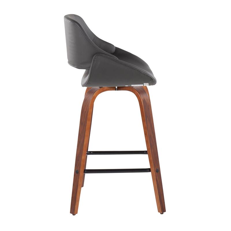 Carson Carrington Svellingen 26" Fixed-Height Counter Stool with Square Footrest (Set of 2)