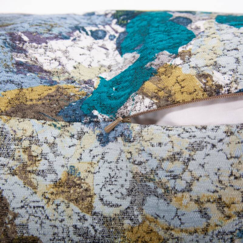 Allan Andrews 20" x 20" Stanton Turquoise Pillow - Down Fill