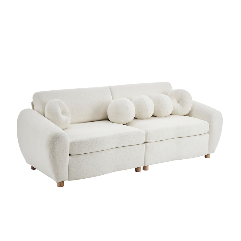 84"Modern Chenille Sofa Couch for Living Room