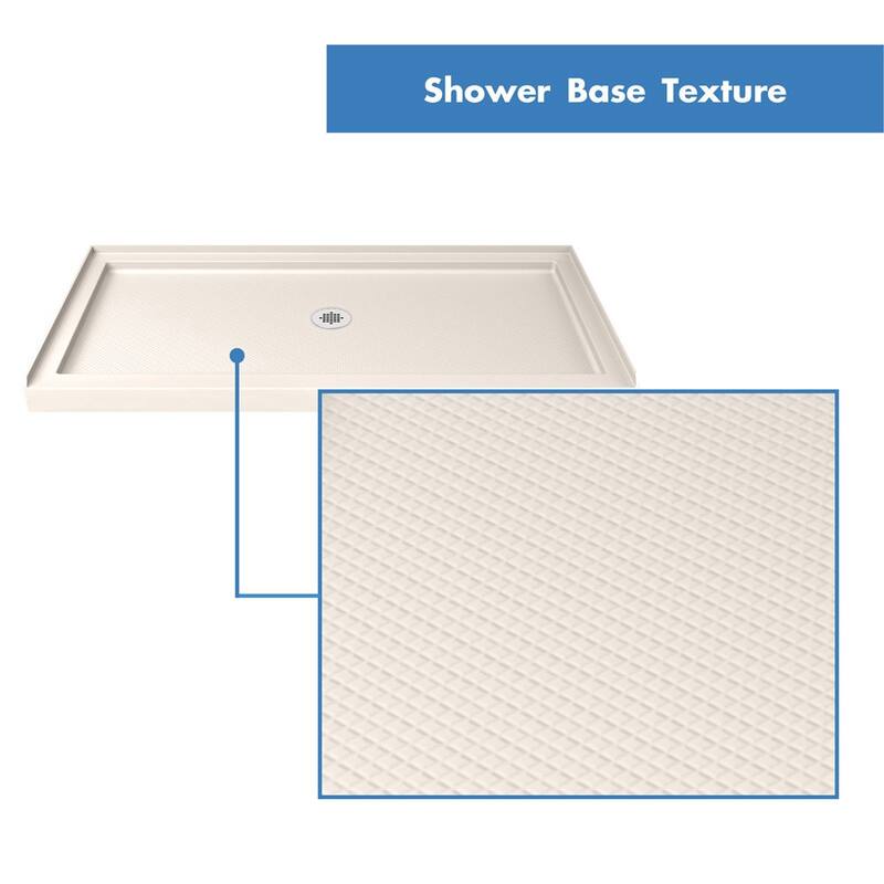 DreamLine SlimLine 32 in. D x 54 in. W x 2 3/4 in. H Single Threshold Shower Base - 32" x 54"