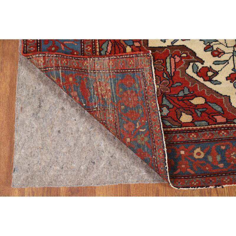 Pre-1900 Antique Sarouk Farahan Persian Rug Hand-Knotted Wool Carpet - 4'3" x 6'2"