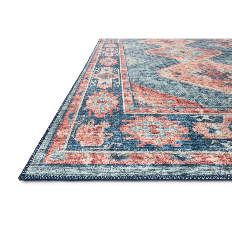 Alexander Home Leanne Boho Distressed Persian Printed Area Rug