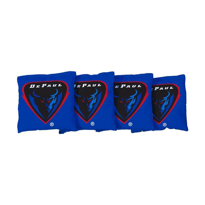 DePaul Themed Cornhole Bags - All-Weather Resin Filled
