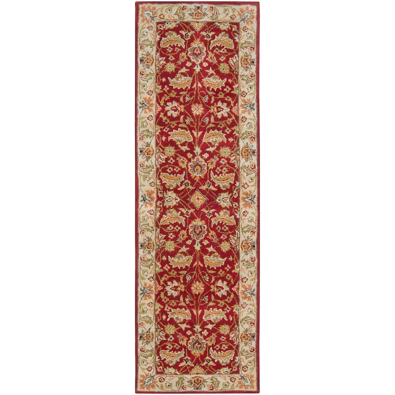 Livabliss Traditional Caesar Border Area Rug