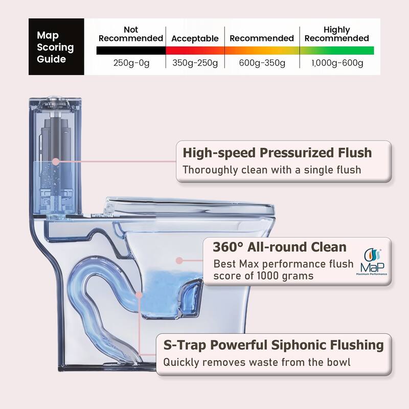 One Piece Dual-Flush Toilet