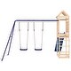 preview thumbnail 18 of 19, vidaXL Swing Set Outdoor Backyard Wooden Playground Equipment for Kids Age 3-8