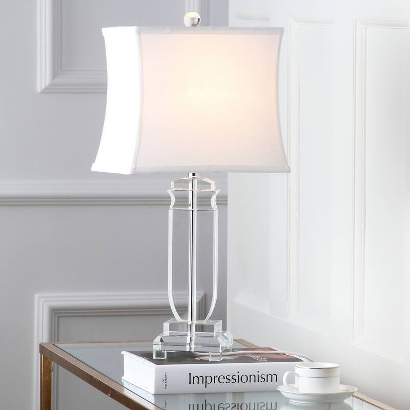 SAFAVIEH Lighting Latricia 25-inch Crystal Table Lamp (Set of 2) - 12" x 8" x 24" - 12Wx8Dx24H