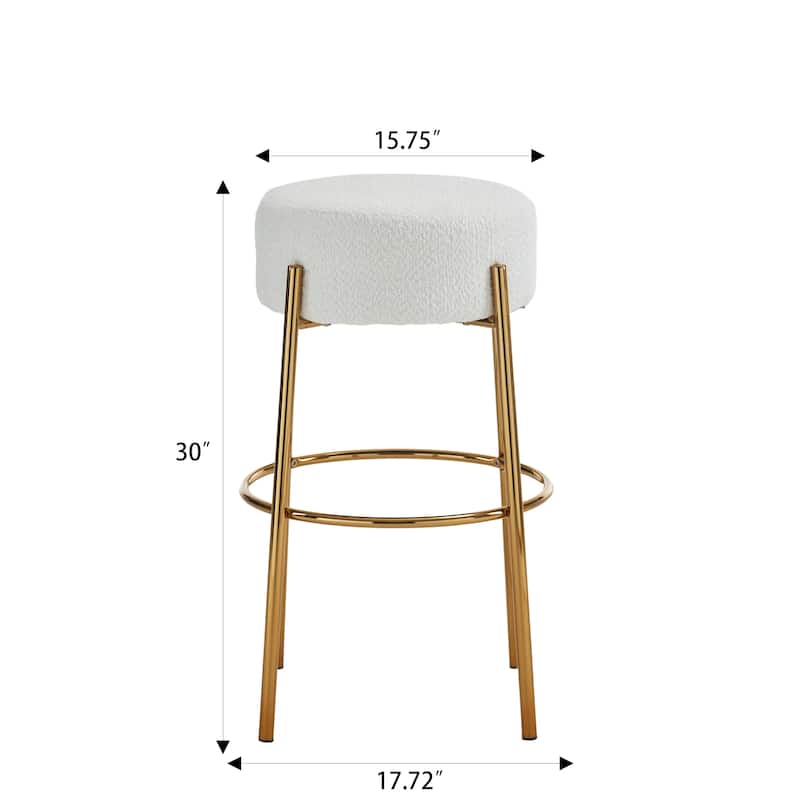 Ouyessir Set of 2 - 30"H Contemporary Upholstered High Bar Stools
